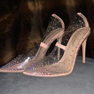 Clear jeweled pointy 5 1/2 inch